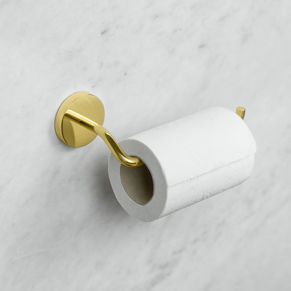Toiletrolhouder Calm - Gepolijst Messing