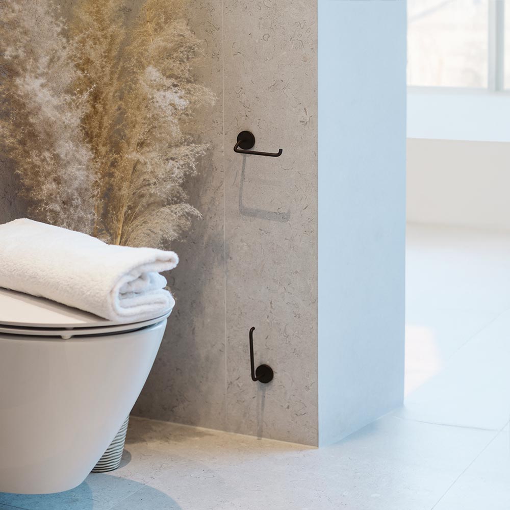 Reserverolhouder Calm - Gebronsd Messing