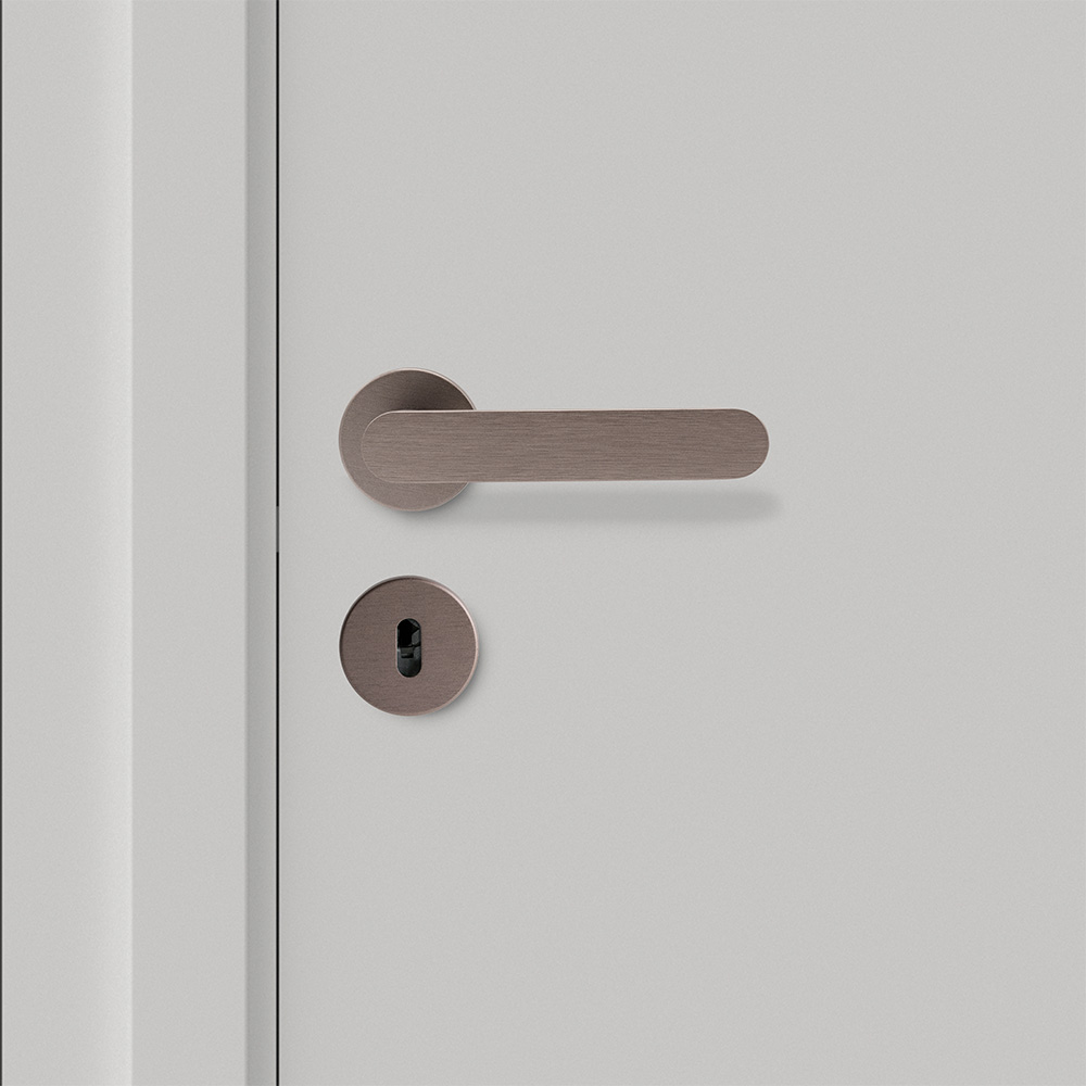Deurklink Vibe Plain - Donker Brons