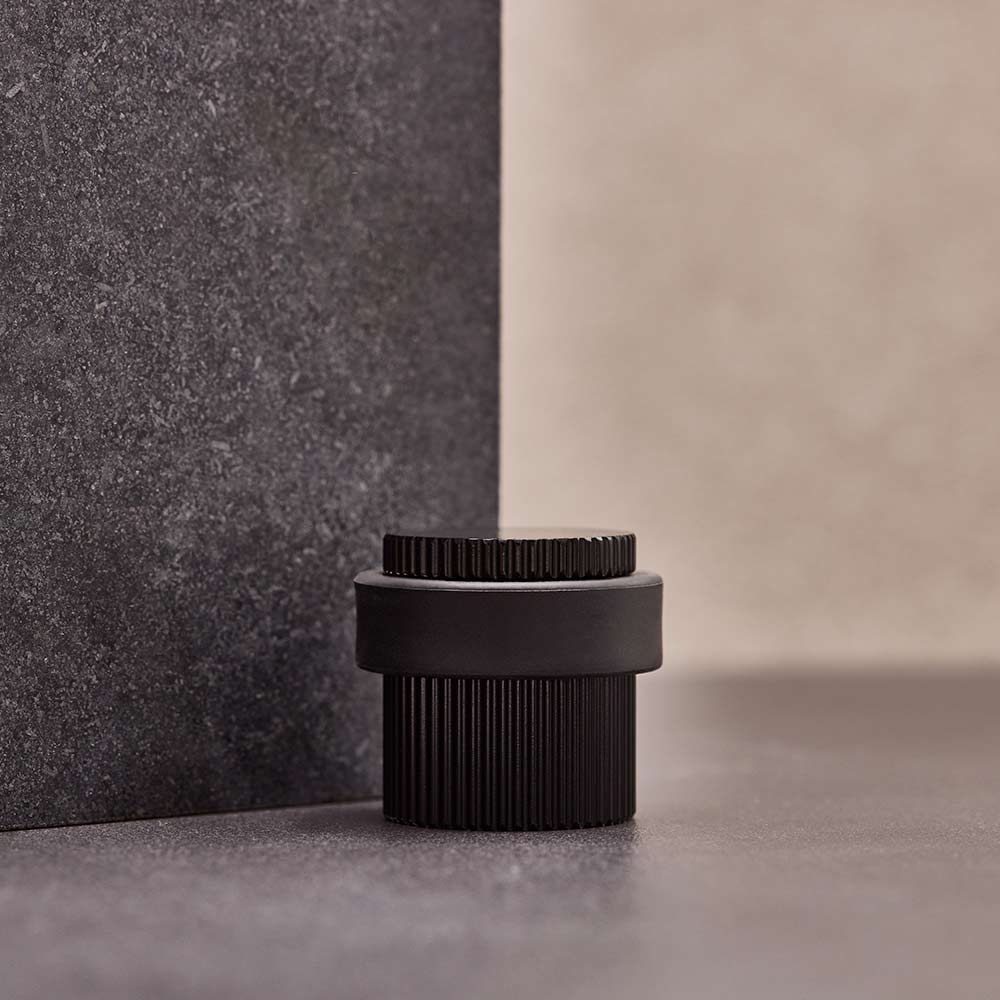 Deurstopper Helix Stripe - Mat Zwart