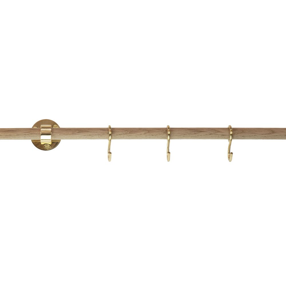 Verlengstuk Aveny - 600mm - Eik/Gepolijst Onbehandeld Messing