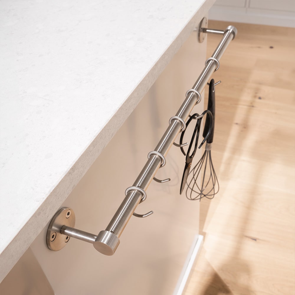 Keukenstang Aveny - 600mm - Compleet - Geborsteld RVS