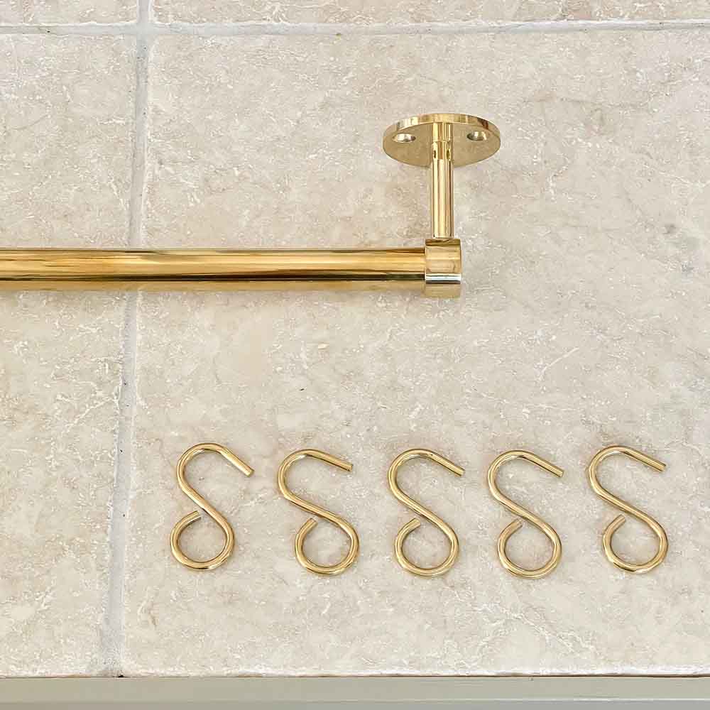 Haak Aveny - 5-p - Gepolijst Onbehandeld Messing