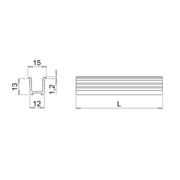 LED-Profiel Miss - 2000mm - Zwart