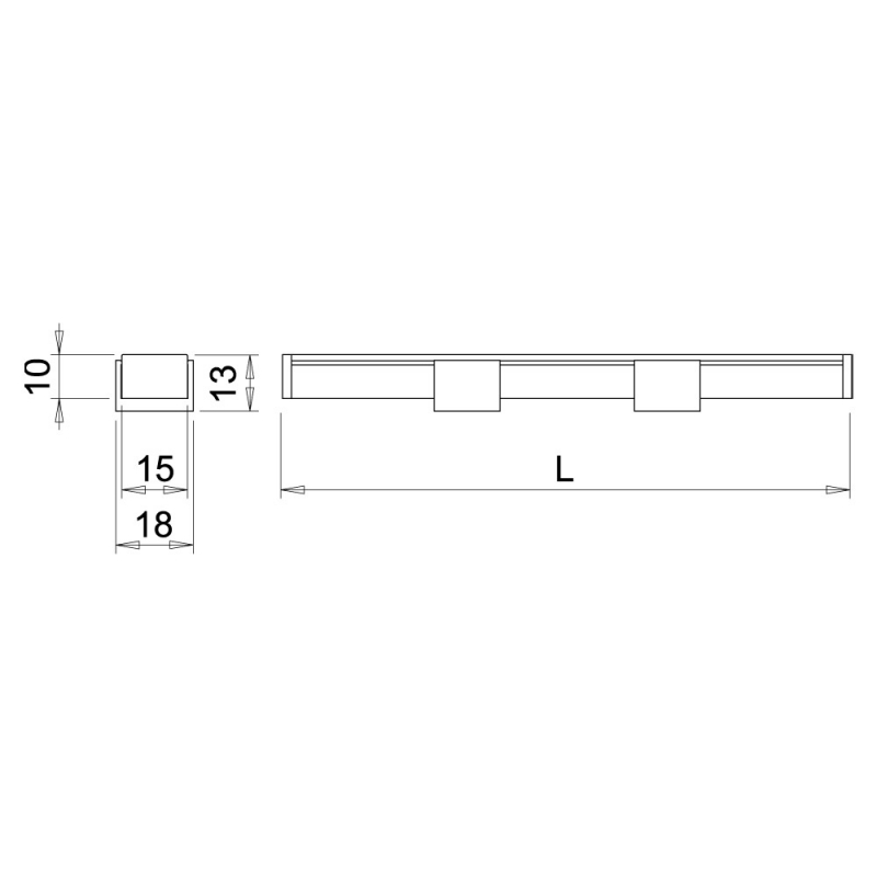 LED-Profiel Twig XA - 2000mm - Aluminium