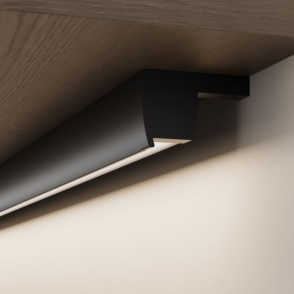 LED-Profiel Tuby - 2000mm - Zwart