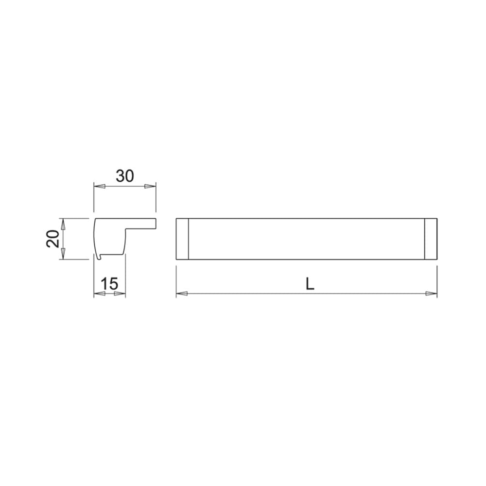 LED-Profiel Tuby - 2000mm - Aluminium