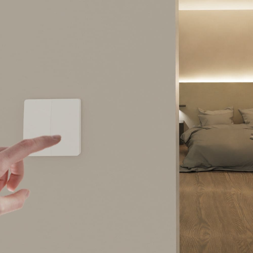 Dimmer Draadloze Kiny - Dubbel - Wit