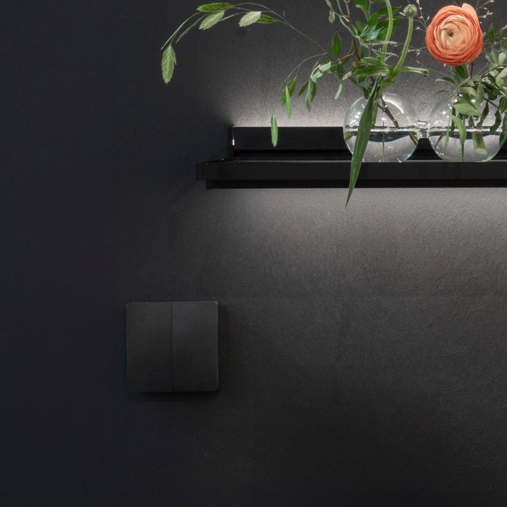 Dimmer Draadloze Kiny - Dubbel - Zwart
