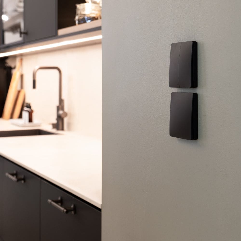 Dimmer Draadloze Kiny - Dubbel - Zwart
