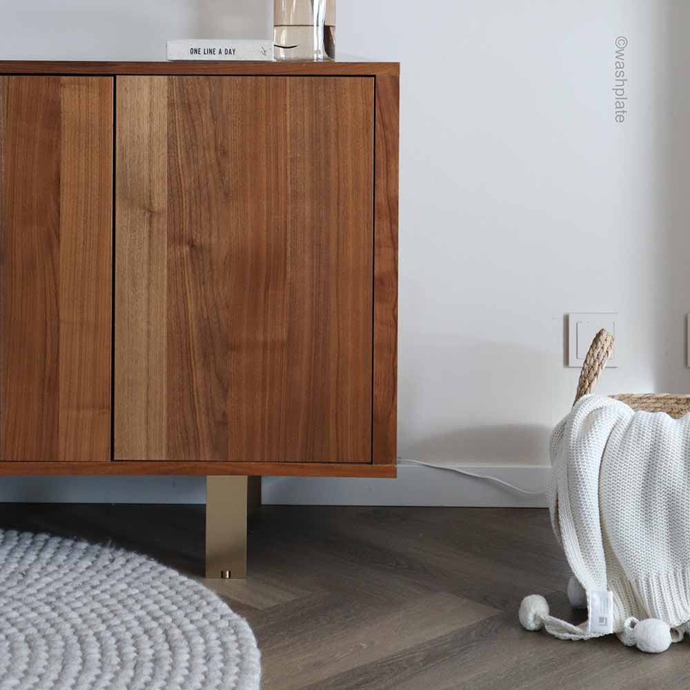 DOJA Barcelona | Meubelpoten | 100mm 10mm | PAKKET 4 | Verstelbare steunvoetplaten | Voeten voor tafels | Verstelbaar voor meubels, glazen bureau