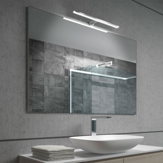 Badkamer Spiegel LED-Licht Aalto - Chroom