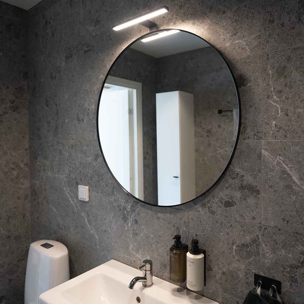 Badkamerspiegel LED-Light Nite - Zwart