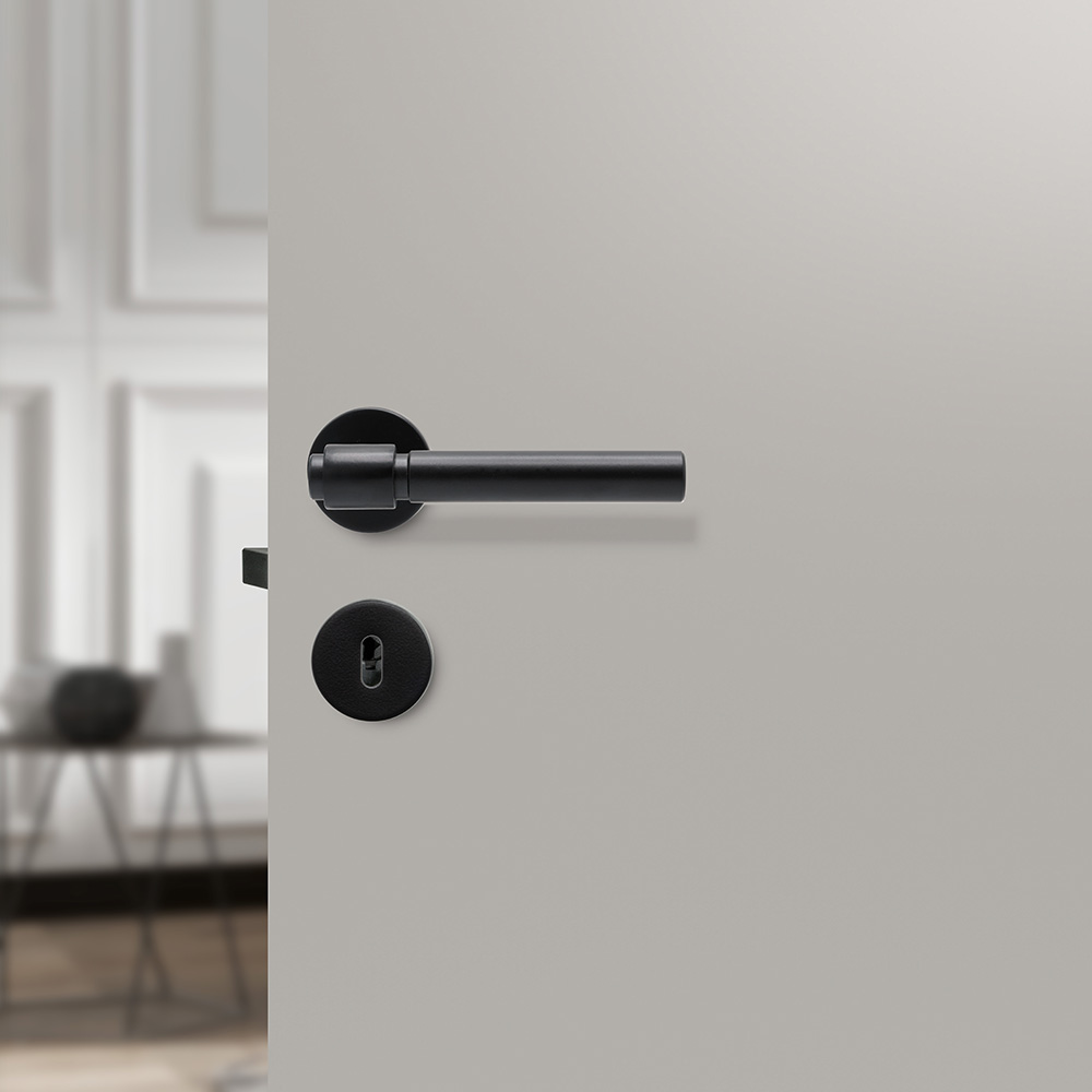 Deurklink Helix 200 Plain - Zwart