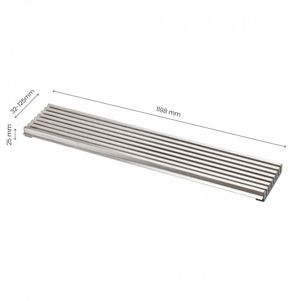 Ventilatierooster - roestvrij staal