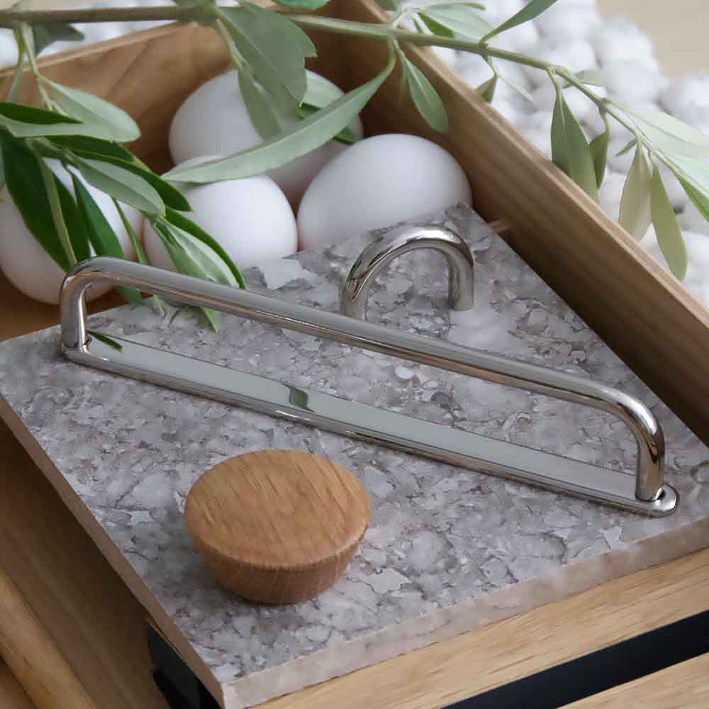 Handgreep D-Lite - Vernikkeld