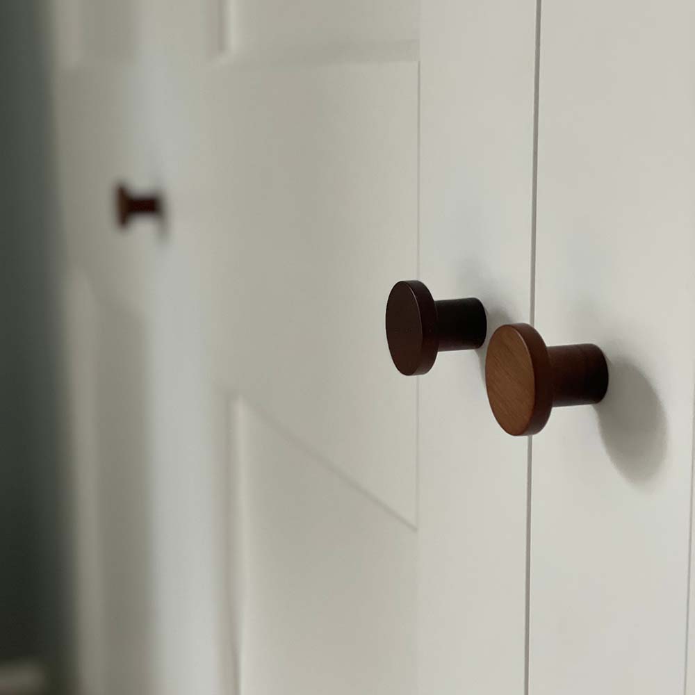 Knop Circum - Walnoot