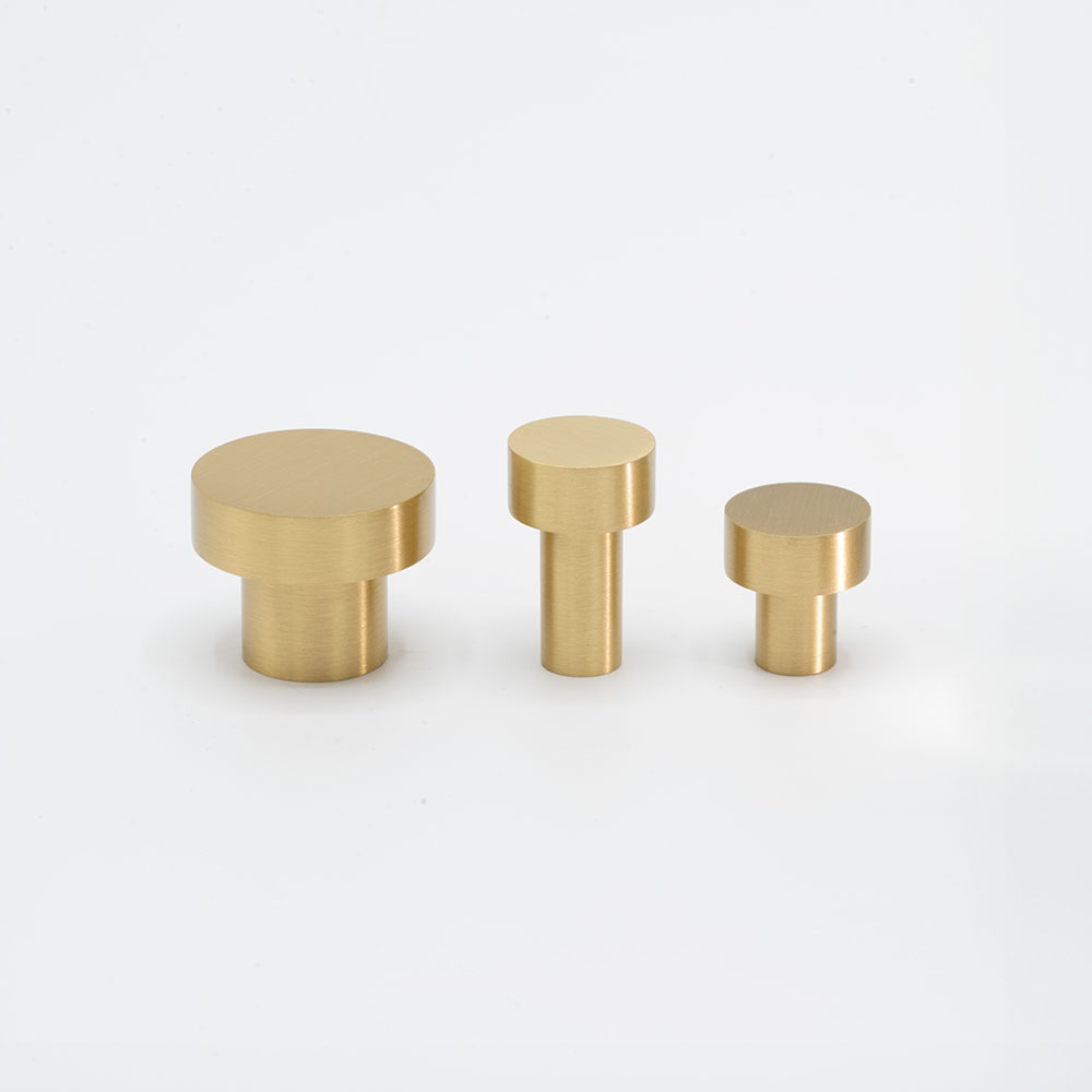 Knop Mood - Geborsteld Messing
