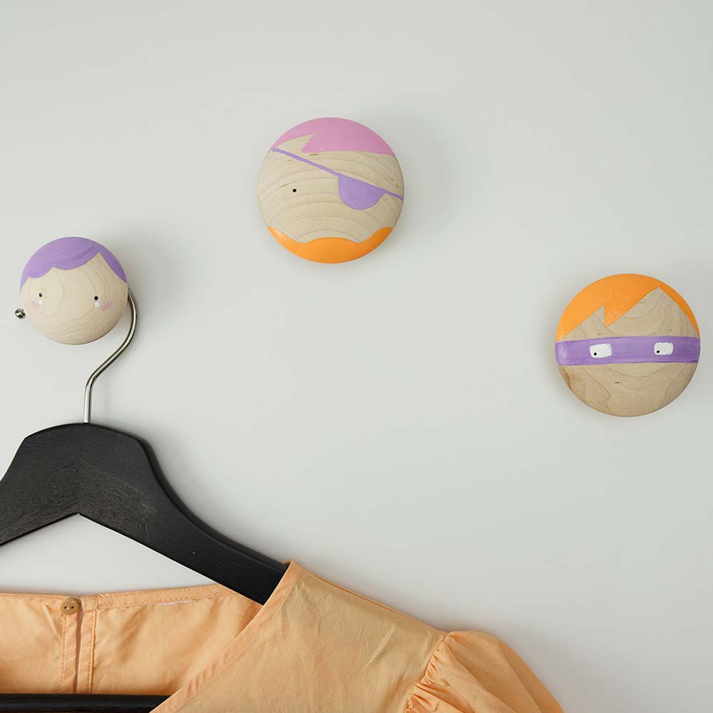 Knop Mushroom - Onbehandeld Eiken