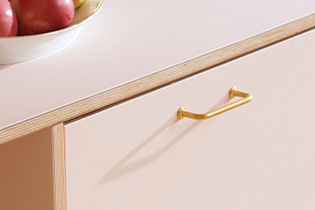 Handgreep 1353 onbehandeld messing