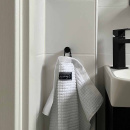 Haak Round - Geborsteld Zwart