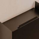 Wandgemonteerd Afvalbak Hold - 9L - Zwart