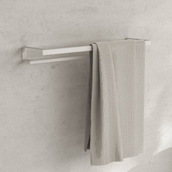 Handdoekhouder Hold - Dubbel - Wit