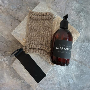 Zelfklevend Etiket - Shampoo - Matzwart