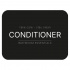 Zelfklevend Etiket - Conditioner - Matzwart