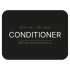 Zelfklevend Etiket - Conditioner - Matzwart Zelfklevend Etiket - Conditioner - Matzwart