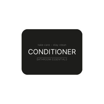 Zelfklevend Etiket - Conditioner - Matzwart