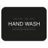 Zelfklevend Etiket - Hand Wash - Matzwart Zelfklevend Etiket - Hand Wash - Matzwart
