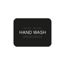 Zelfklevend Etiket - Hand Wash - Matzwart