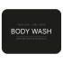 Zelfklevend Etiket - Body Wash - Matzwart Zelfklevend Etiket - Body Wash - Matzwart