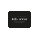 Zelfklevend Etiket - Dish Wash - Matzwart