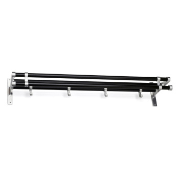 Hoedenplank Elegant Plus - 1000mm - Zwart/Aluminium 