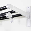 Hoedenplank Elegant Plus - 1000mm - Zwart/Aluminium 