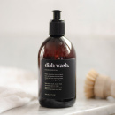 Zelfklevend Etiket Premium - Dish Wash - Matzwart