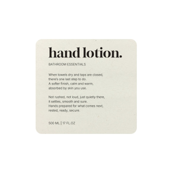 Zelfklevend Etiket Premium - Hand Lotion - Beige