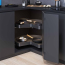 Hoekcarrousel Recorner Maxx Planero ¾ 760 Ø - Lavagrijs