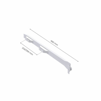 Rolrail 500/16 - Links - 224/256mm - Wit