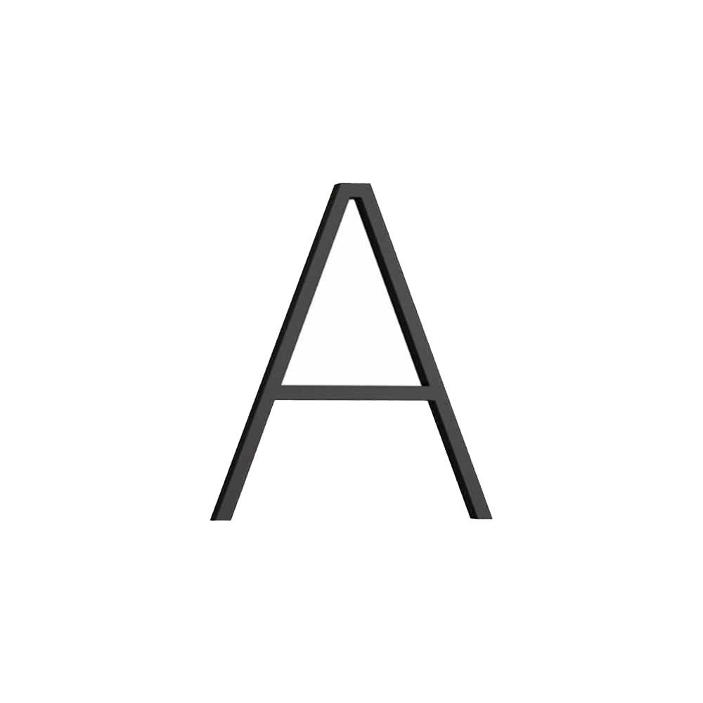 Huisletter Contemporary - A - Zwart