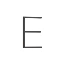 Huisletter Contemporary - E - Zwart