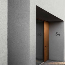 Huisnummer Contemporary - 4 - Zwart