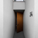 Huisnummer Contemporary - 5 - Zwart