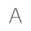 Huisletter Contemporary A - Small - Zwart