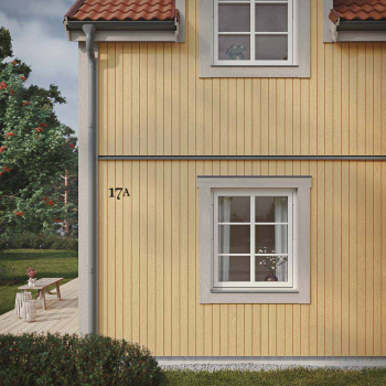 Huisletter Century - Zwart