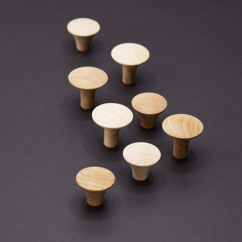 Knop Olle - Onbehandeld Eiken
