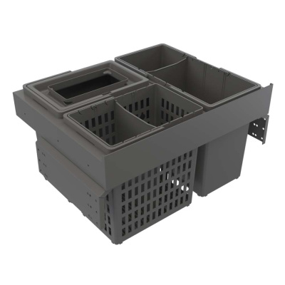 Inbouw Afvalemmer - Select Side 600 Eco - Donkergrijs in de groep Opslag / Toon alle opslag / Afvalbakken Keuken bij Beslag Online (210001611)