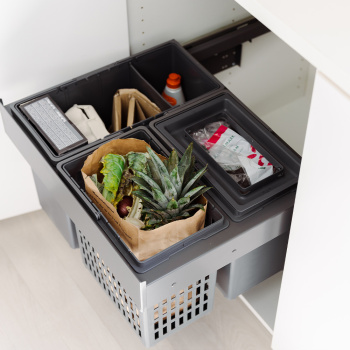 Inbouw Afvalemmer - Select Side 600 Eco - Donkergrijs